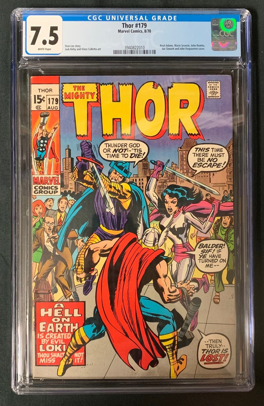 Thor #179 CGC Graded 7.5